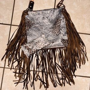 Brand New Cheetah Acid Wash Purse & Wallet!